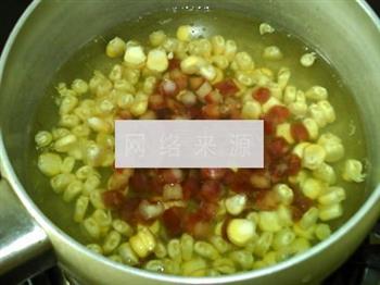 腊肠玉米浓汤的做法步骤8