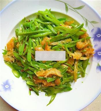 虾干裹芸豆的做法图解7