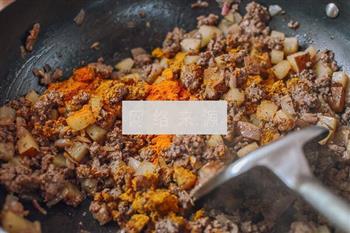 咖喱豌豆牛肉饭的做法步骤4