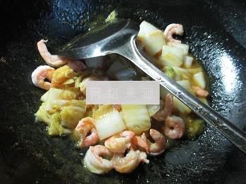 咖喱虾仁白菜的做法步骤6