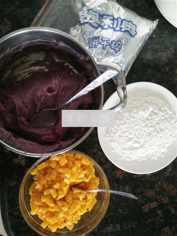 紫薯芒果雪媚娘的做法步骤4