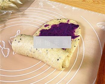 黑芝麻紫薯面包的做法图解11