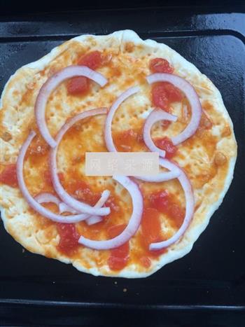 火腿培根披萨的做法图解2