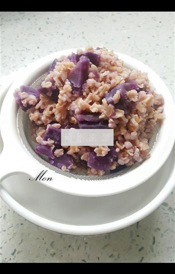 紫薯酸奶麦片的做法步骤3