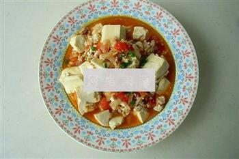西红柿肉末烧豆腐的做法步骤9