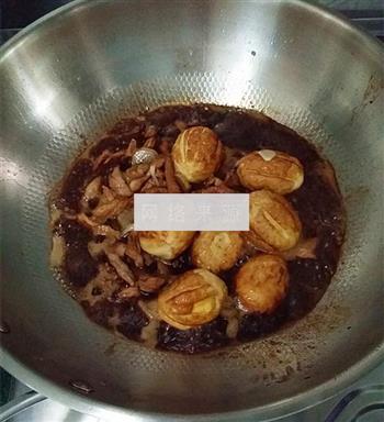 虎皮蛋肉片炒花菜的做法步骤10