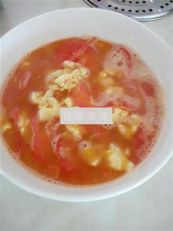 番茄鸡蛋汤的做法步骤6