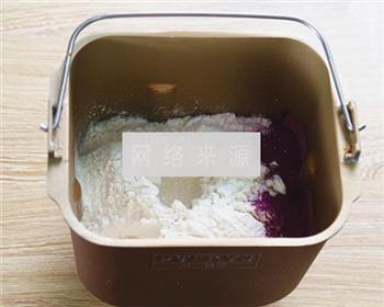 奶香浓郁紫薯面包的做法步骤2