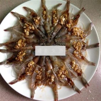 蒜香粉丝蒸虾的做法图解6