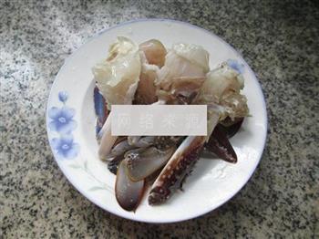 咸肉圆白菜煮螃蟹的做法图解2