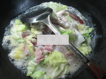 咸肉圆白菜煮螃蟹的做法图解7