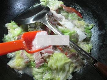 咸肉圆白菜煮螃蟹的做法图解9