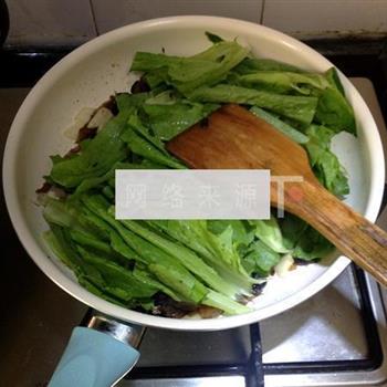 豆豉鲮鱼油麦菜的做法步骤7