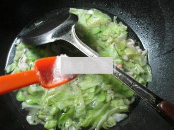 肉丝圆白菜蚕豆羹的做法步骤8