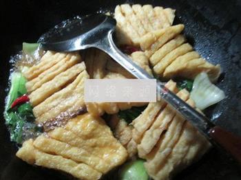 青菜烧兰花豆腐干的做法图解8