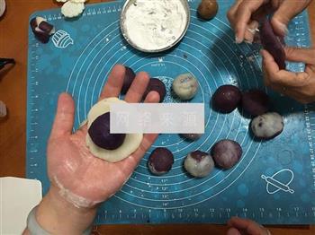 紫薯冰皮月饼和莲蓉冰皮月饼的做法步骤17
