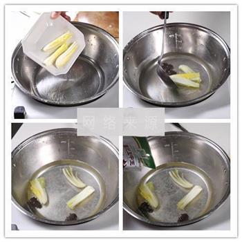清汤菜胆炖海参的做法步骤3