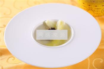 清汤菜胆炖海参的做法图解5