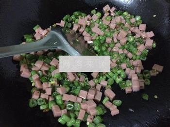 午餐肉蛋炒饭的做法步骤5
