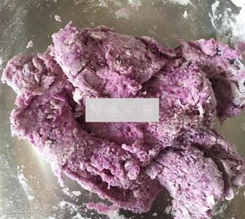 紫薯双色馒头的做法步骤3