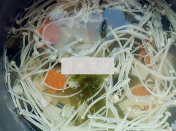 海鲜味增汤的做法步骤4