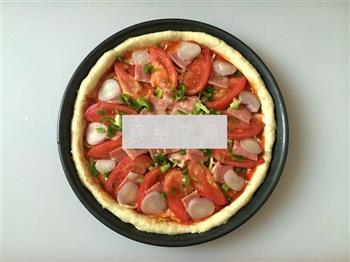 小洋葱培根披萨的做法图解9