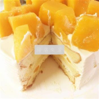 芒果奶油蛋糕的做法步骤22