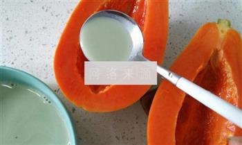 抹茶牛奶木瓜冻的做法步骤9