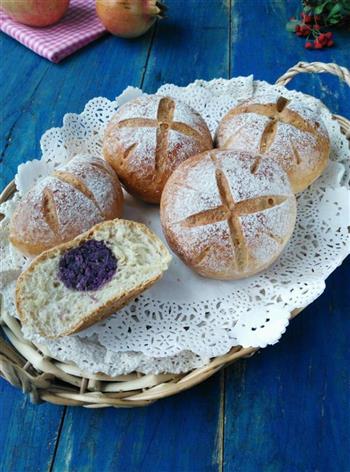低脂麦麸紫薯面包的做法步骤10
