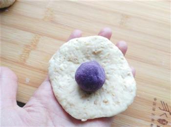 低脂麦麸紫薯面包的做法步骤7