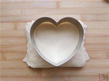 爱心椰蓉千层面包的做法步骤9