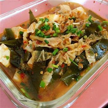 泡菜海带豆腐汤的做法步骤5