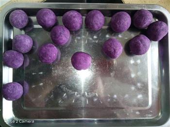 芝麻紫薯球的做法图解2