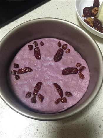 紫薯红枣发糕的做法步骤5