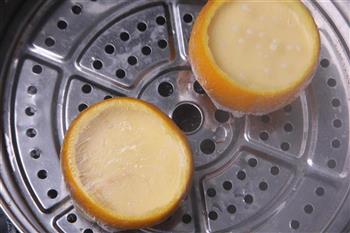 美味的甜橙蒸蛋的做法步骤8