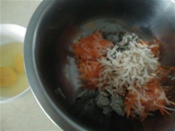 黑豆渣萝卜丸子的做法步骤5