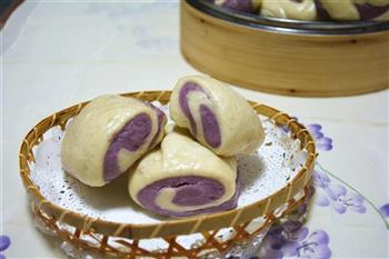 紫薯花卷的做法图解10
