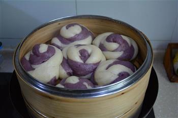 紫薯花卷的做法步骤9