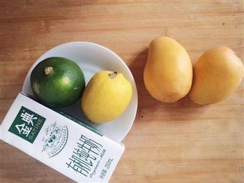 芒果柠檬奶昔的做法步骤1