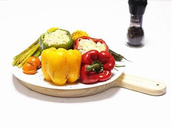 五彩斑斓烤时蔬焗饭的做法步骤11