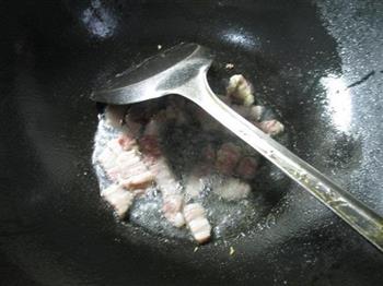 咸肉平菇炒莴笋的做法步骤3