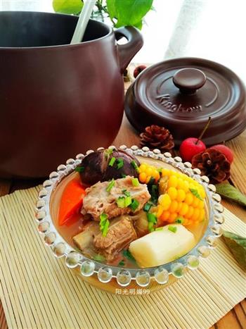 坤博砂锅炖香菇排骨汤的做法图解16