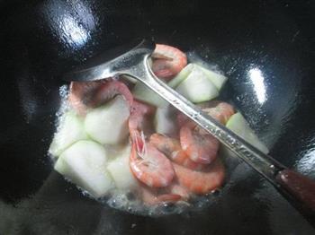 鲜虾煮蒲瓜的做法图解5