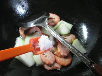鲜虾煮蒲瓜的做法步骤6