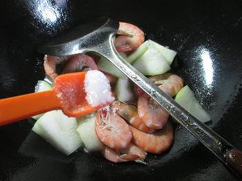 鲜虾煮蒲瓜的做法步骤7