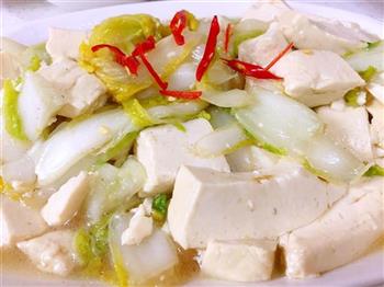 白菜炖豆腐的做法图解7