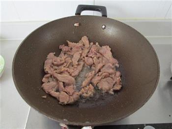豆腐菌菇炒肉片的做法步骤3
