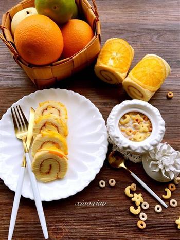 香橙蛋糕卷的做法步骤22