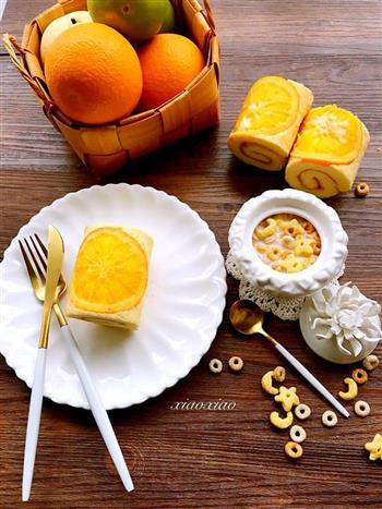 香橙蛋糕卷的做法步骤23