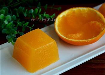 纯橙汁果冻的做法步骤8